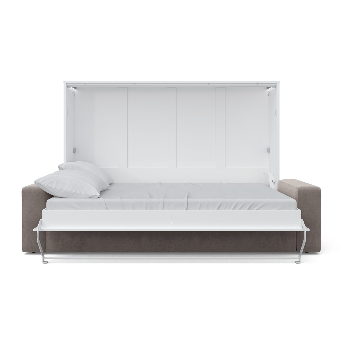 Horizontal Murphy bed INVENTO with a Sofa, European FULL XL