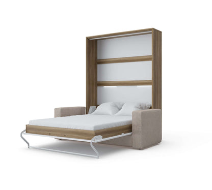 Murphy bed European Full XL Vertical with Sofa Invento