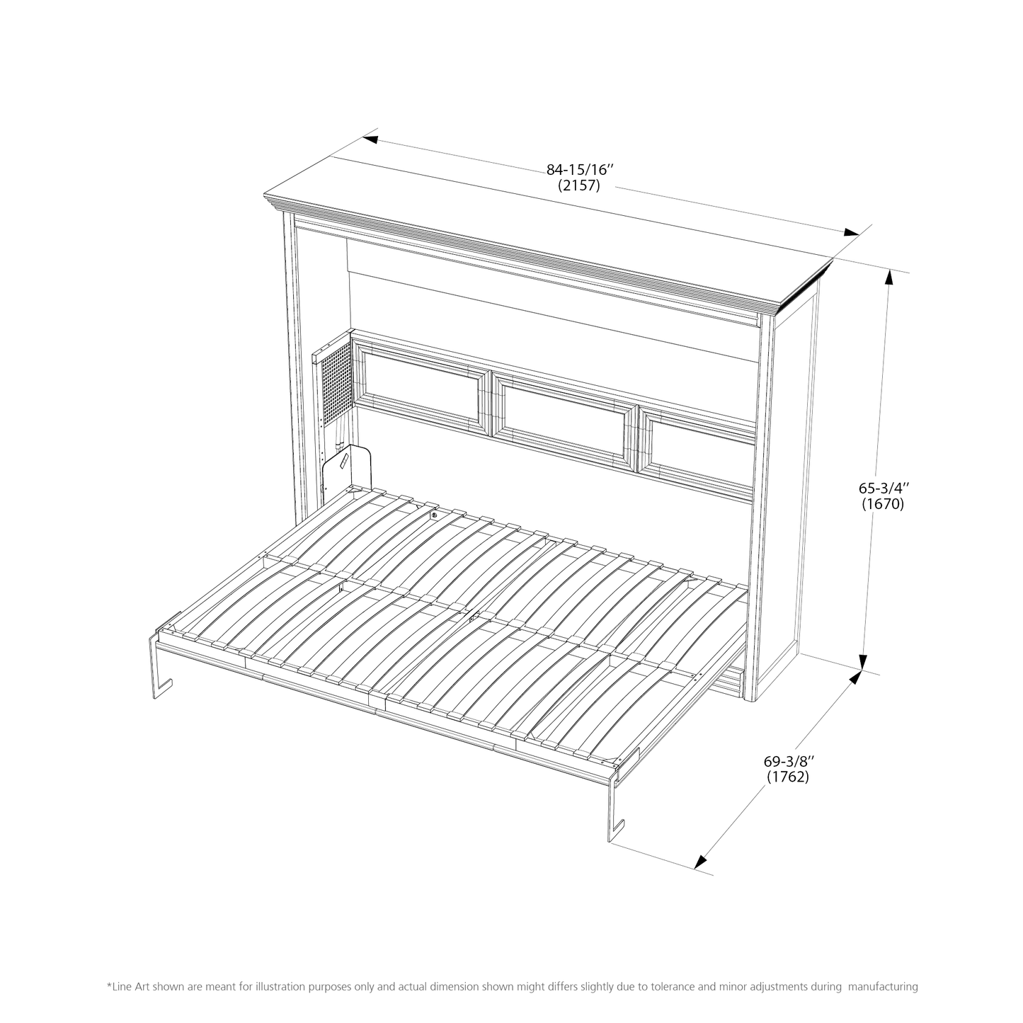 Adonis Full Horizontal Wall Bed