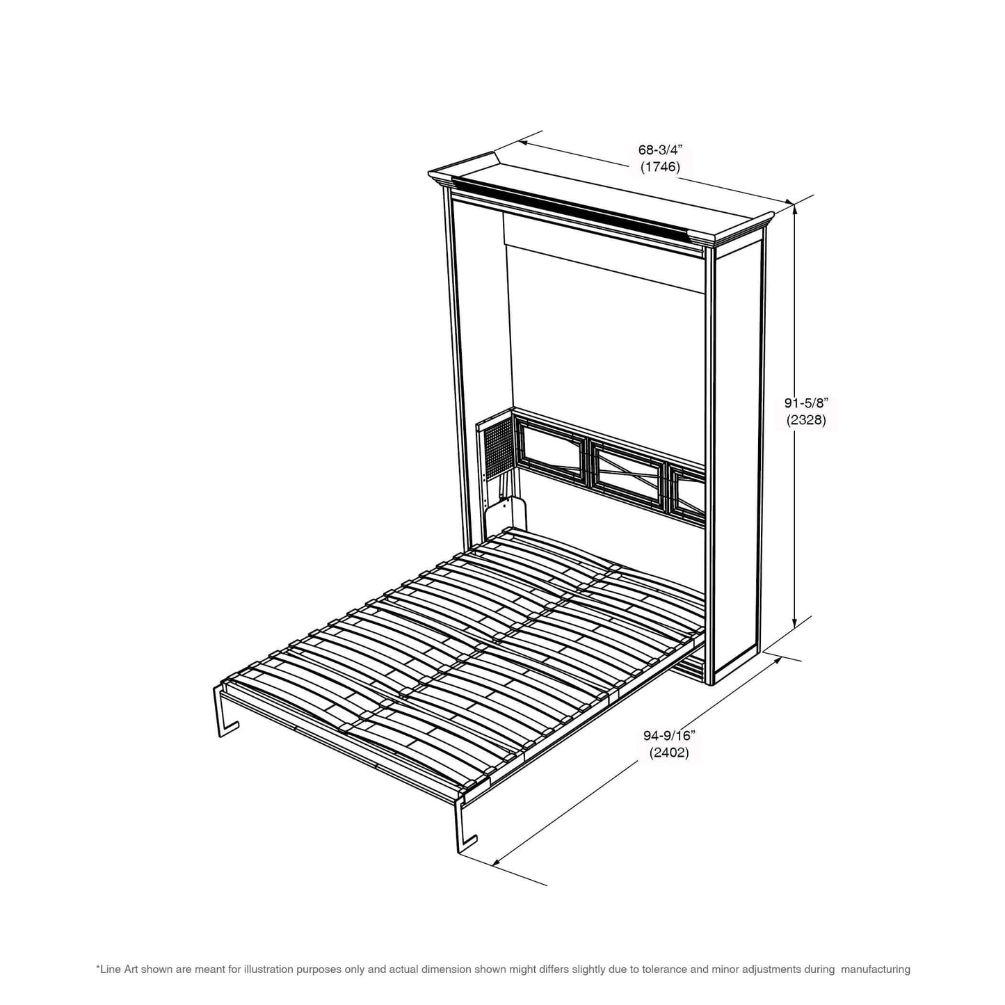 Adonis Queen Wall Bed