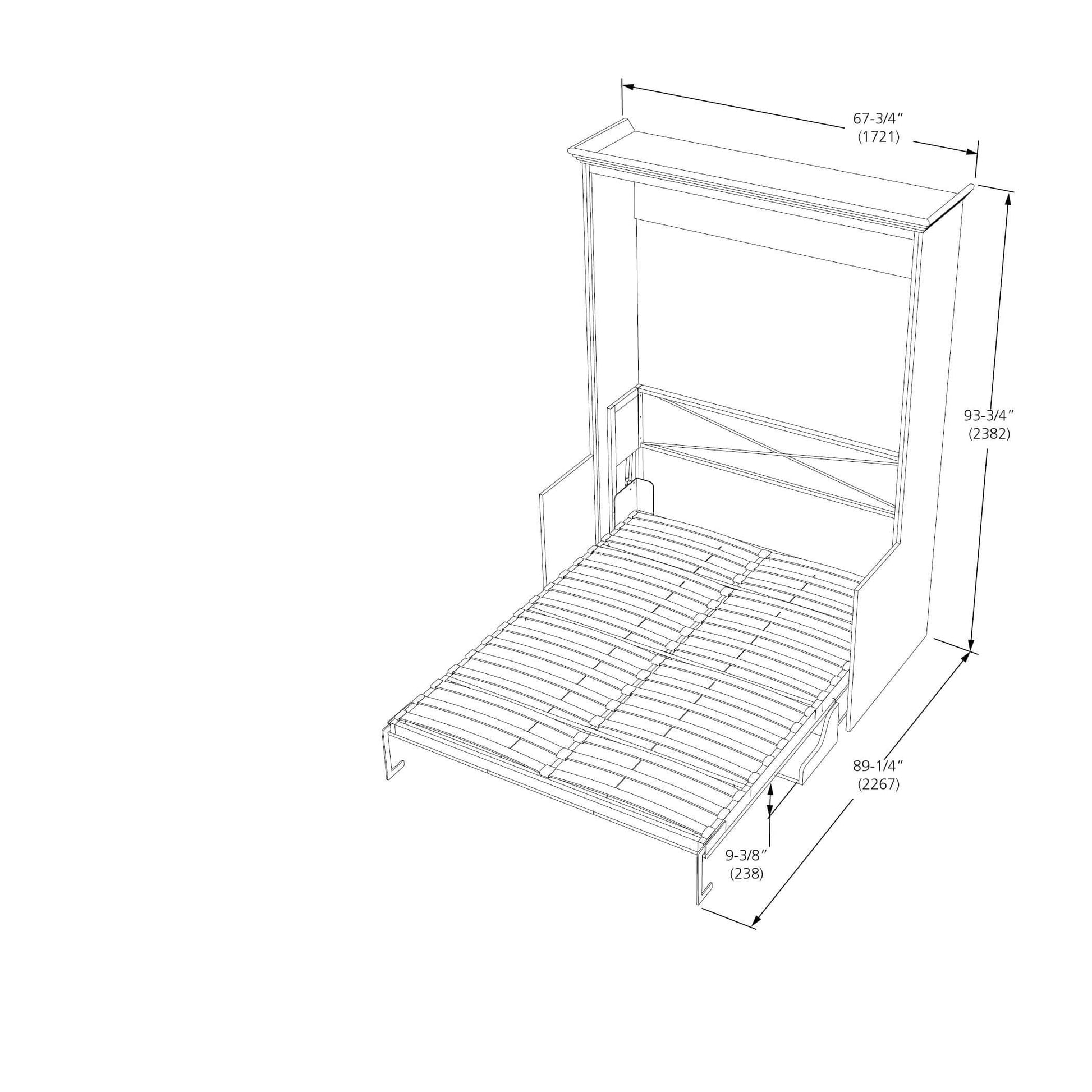 Coventry Queen Wall Bed with Desk